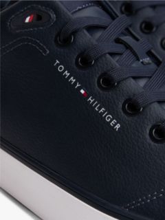 Logo Lace-Up Trainers With Leather — Blue 6