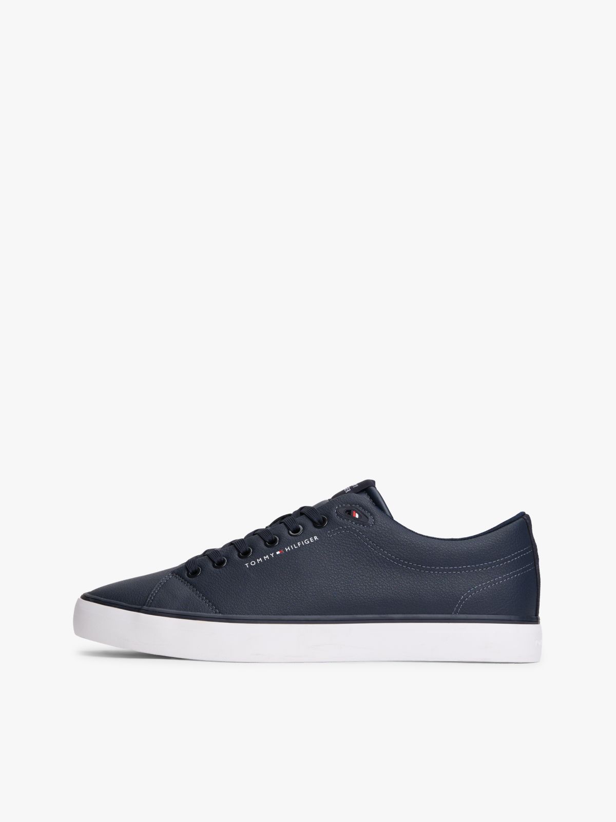 Logo Lace-Up Trainers With Leather — Blue
