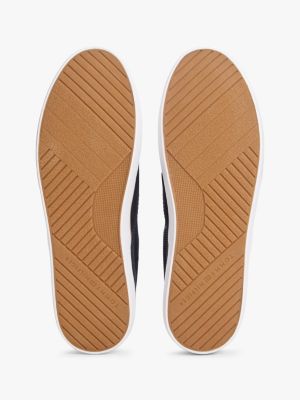 blau slip-on sneaker aus mesh für herren - tommy hilfiger