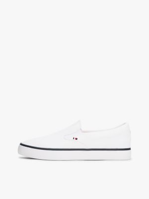 niebieski wsuwane buty sportowe z siateczki dla mężczyźni - tommy hilfiger
