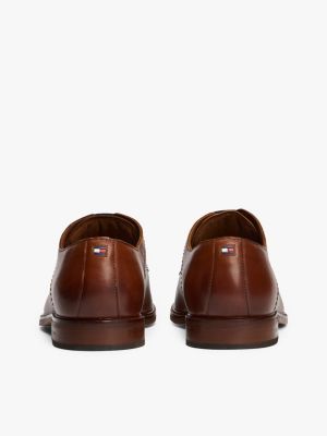 black leather derby shoes for men tommy hilfiger