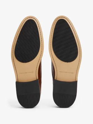 black leather derby shoes for men tommy hilfiger