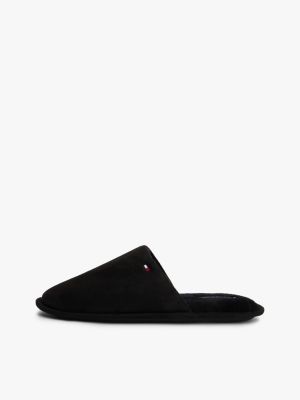 black flag embroidery slippers for men tommy hilfiger