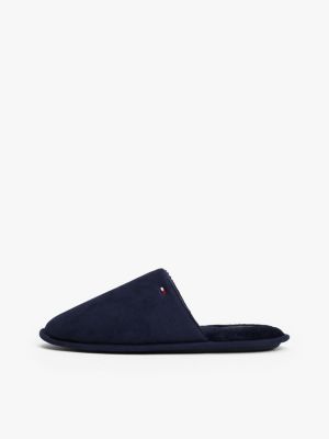 blue flag embroidery slippers for men tommy hilfiger