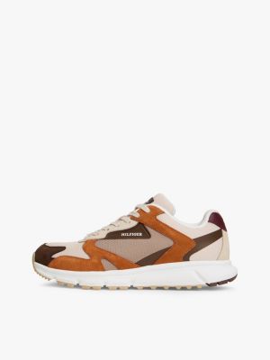 zapatillas de running con suela de tacos multicolor de hombres tommy hilfiger