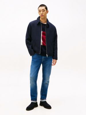 blue lightweight suede chelsea boots for men tommy hilfiger