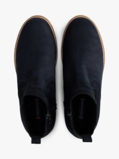 Leather Cleat Chelsea Boots — Blue 3