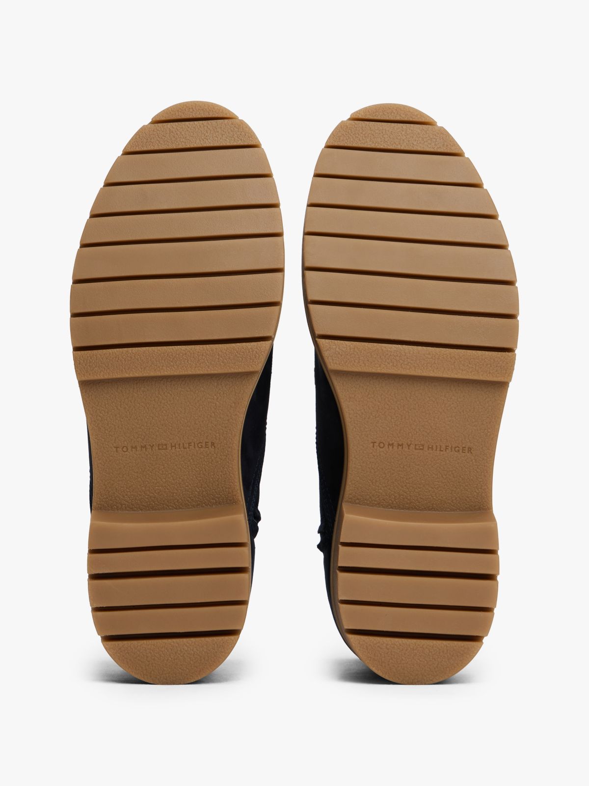 Leather Cleat Chelsea Boots — Blue