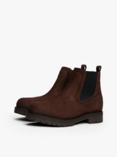 Leather Cleat Chelsea Boots — Brown 2