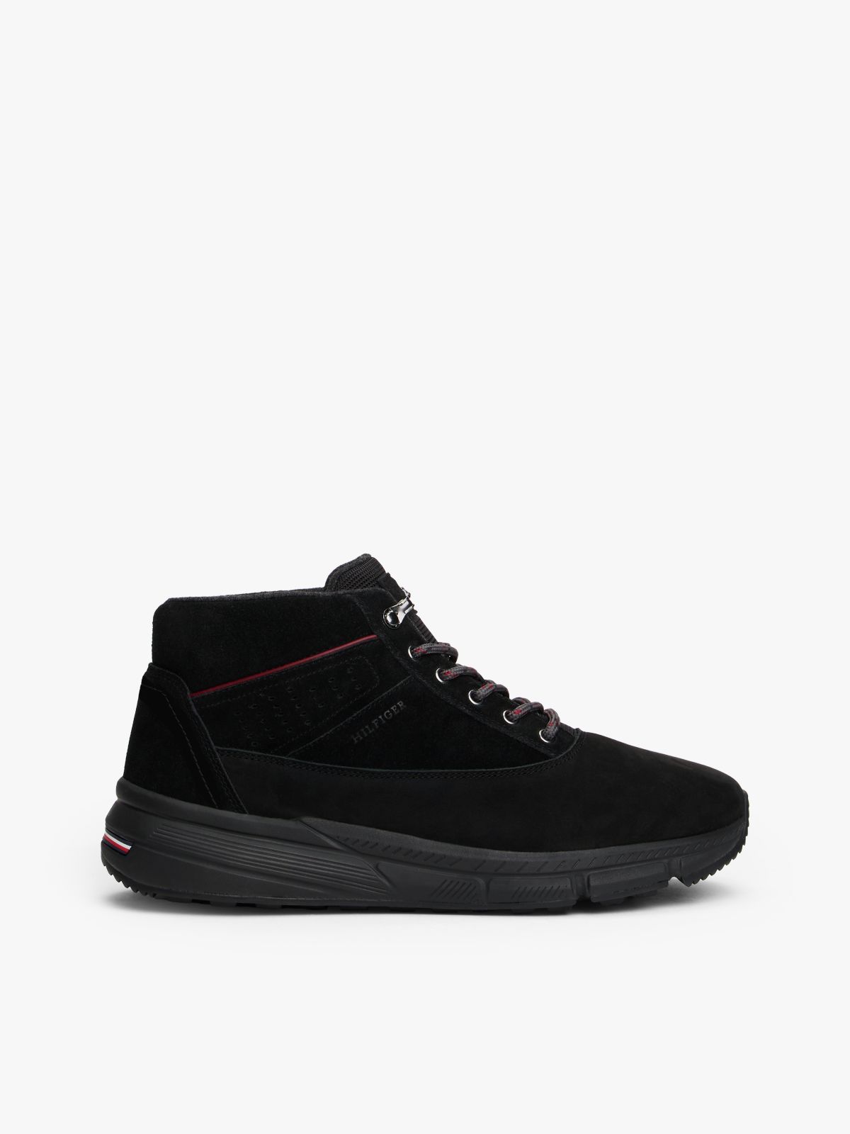 Leather Hybrid Warm Lined Boots — Black