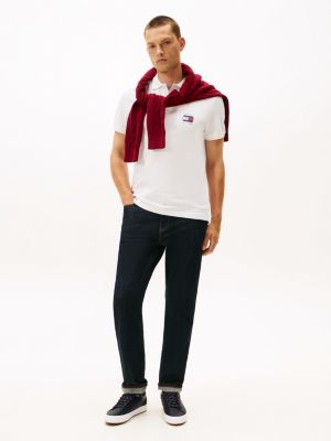 schwarz rutschhemmender sneaker mit leder für herren - tommy hilfiger