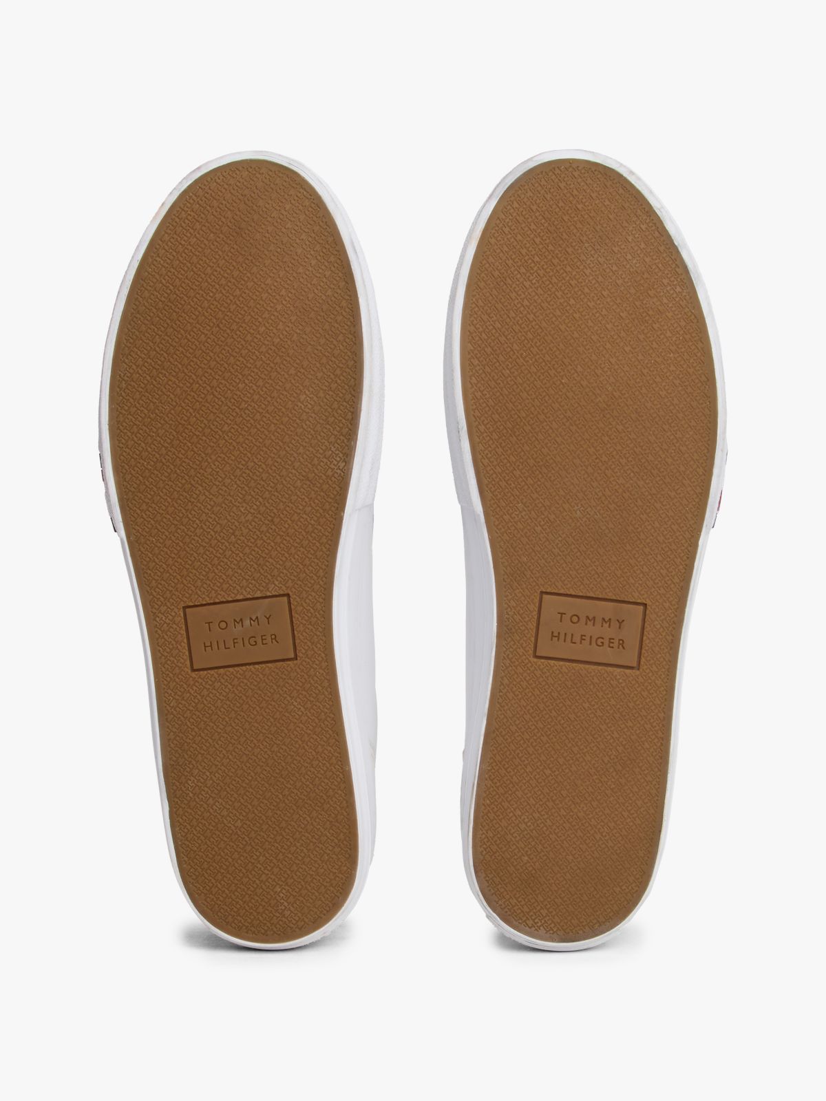Leather Mixed Texture Trainers — White