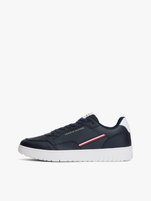 sneakers stile basket con suola antiscivolo blu da uomini tommy hilfiger