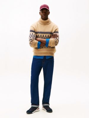 baskets retro en daim mélangé crantées plusieurs couleurs pour hommes tommy hilfiger