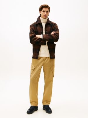 baskets chunky à semelle vibram crantée noir pour hommes tommy hilfiger