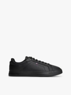 Hilfiger Icon Leather Court Trainers — Black 1