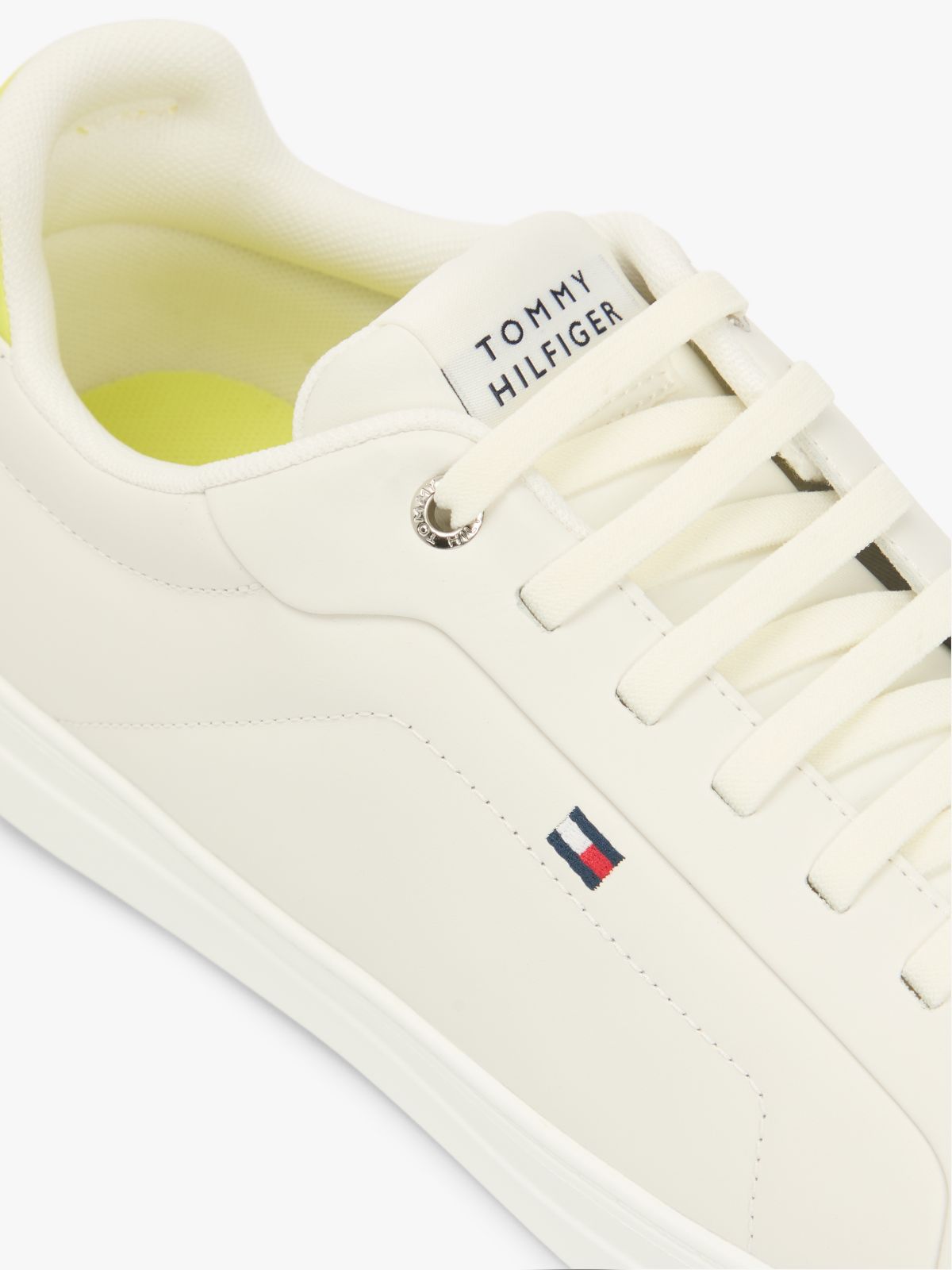Hilfiger Icon Leather Court Trainers — Green