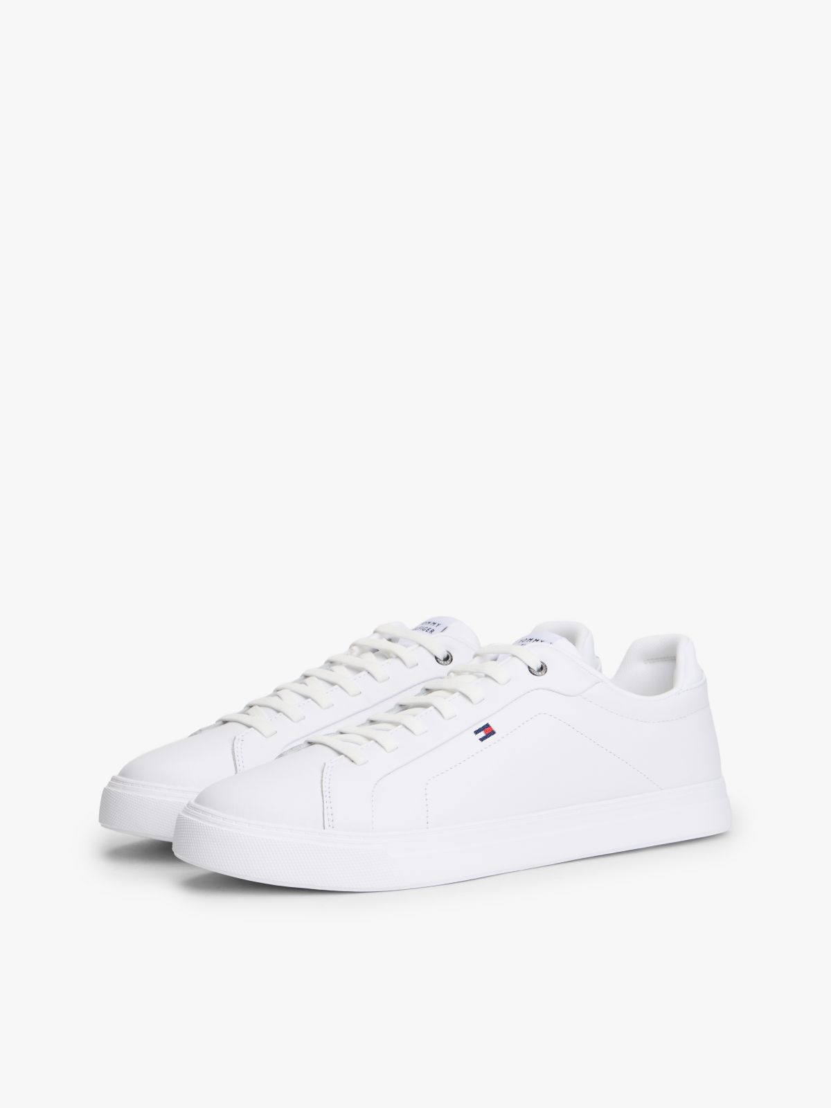 Hilfiger Icon Leather Court Trainers — White