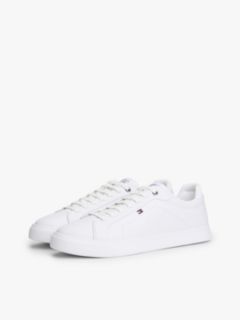 Hilfiger Icon Leather Court Trainers — White 2