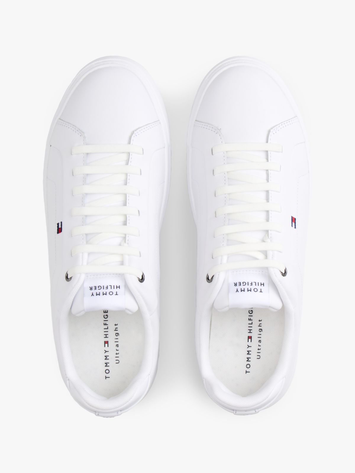 Hilfiger Icon Leather Court Trainers — White
