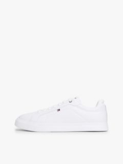 Hilfiger Icon Leather Court Trainers — White 7