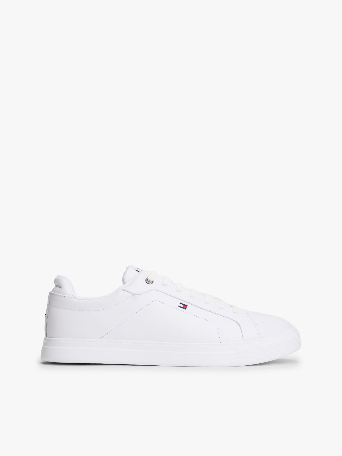 Hilfiger Icon Leather Court Trainers — White