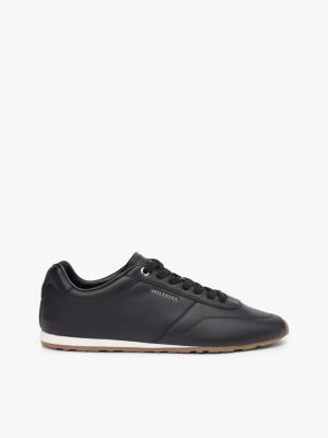 Low Profile Logo Leather Trainers