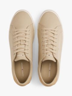 Canvas Embossed Trainers — Khaki 3