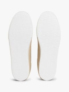 Canvas Embossed Trainers — Khaki 5
