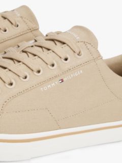 Canvas Embossed Trainers — Khaki 6