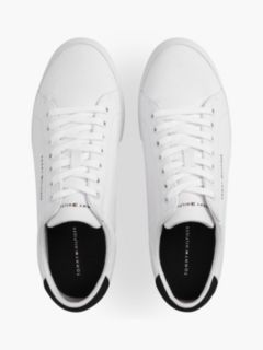 Canvas Embossed Trainers — White 3