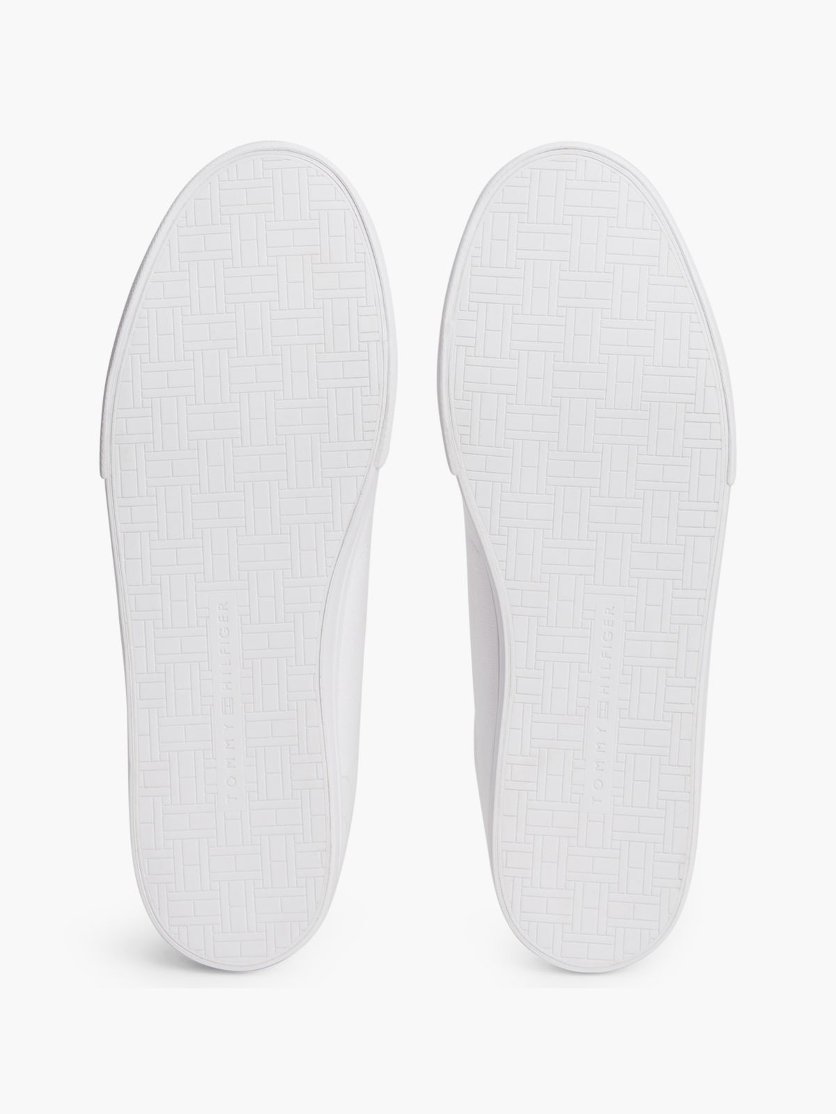 Canvas Embossed Trainers — White