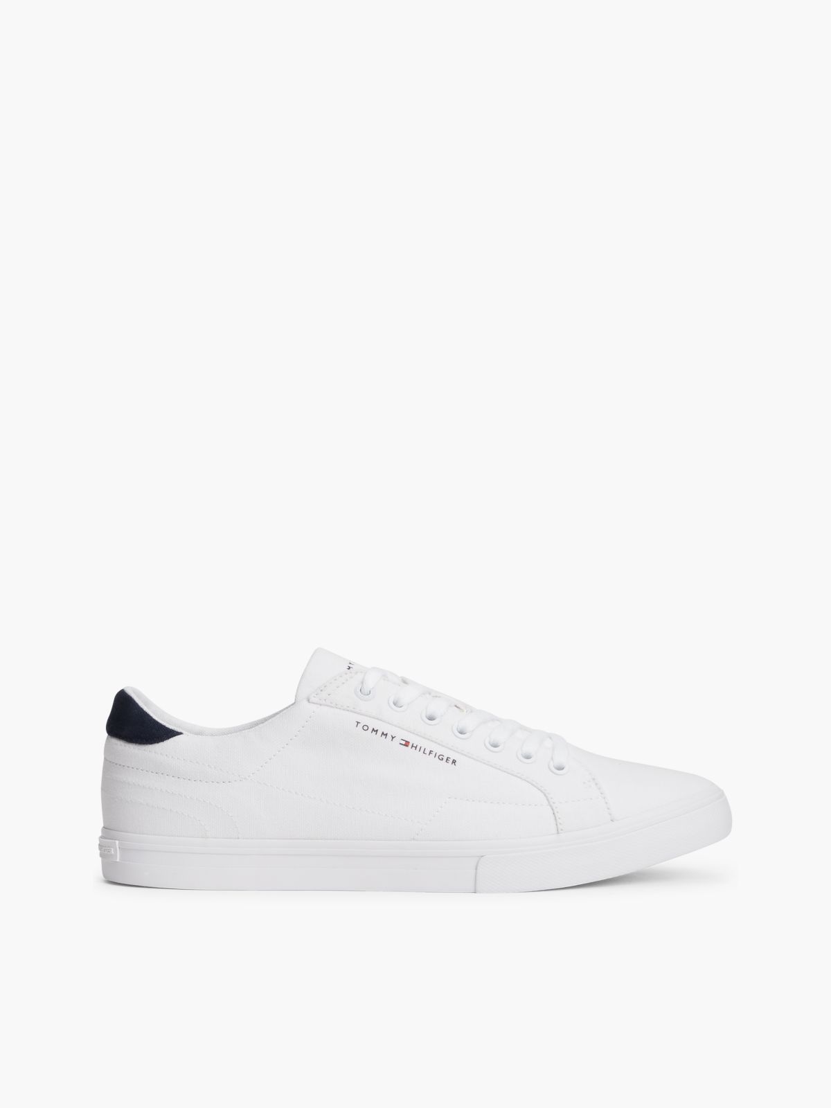 Canvas Embossed Trainers — White