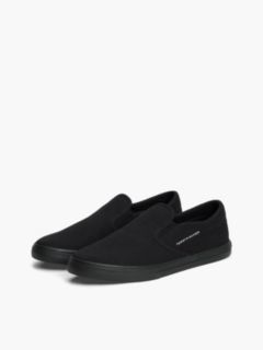 Canvas Slip-On Trainers — Black 2