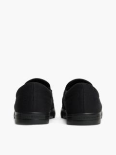 Canvas Slip-On Trainers — Black 4