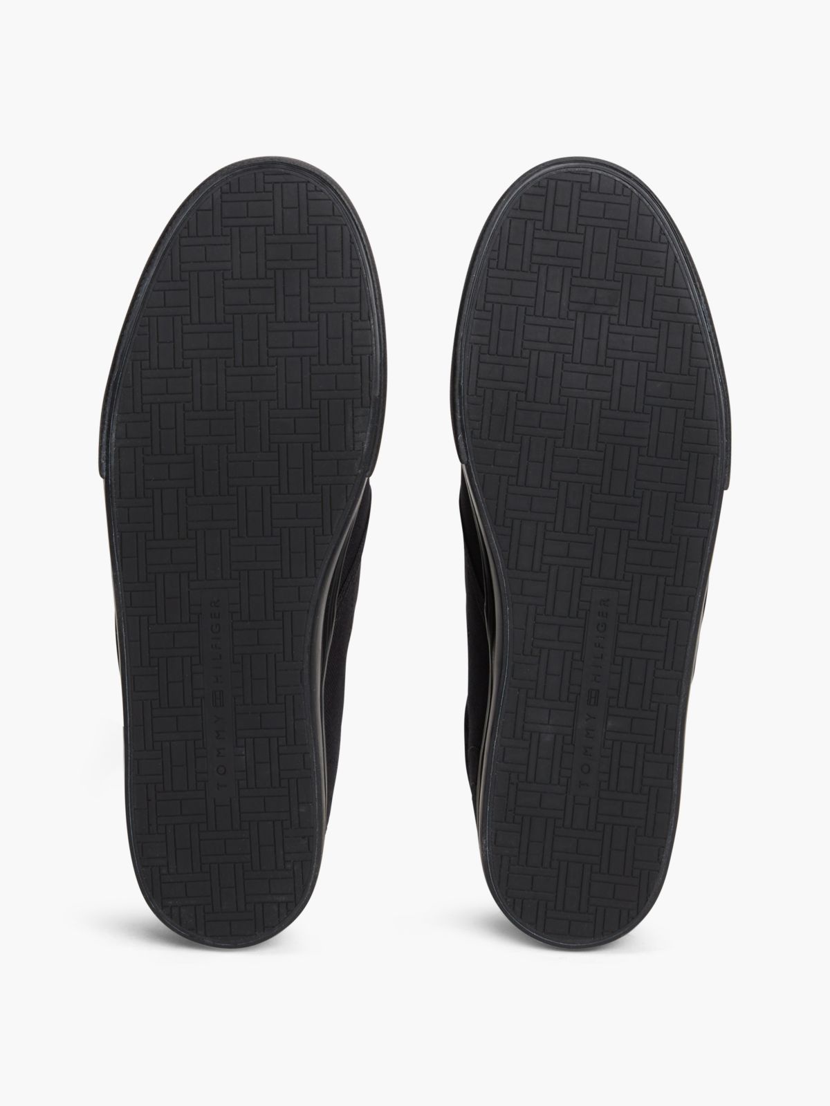 Canvas Slip-On Trainers — Black