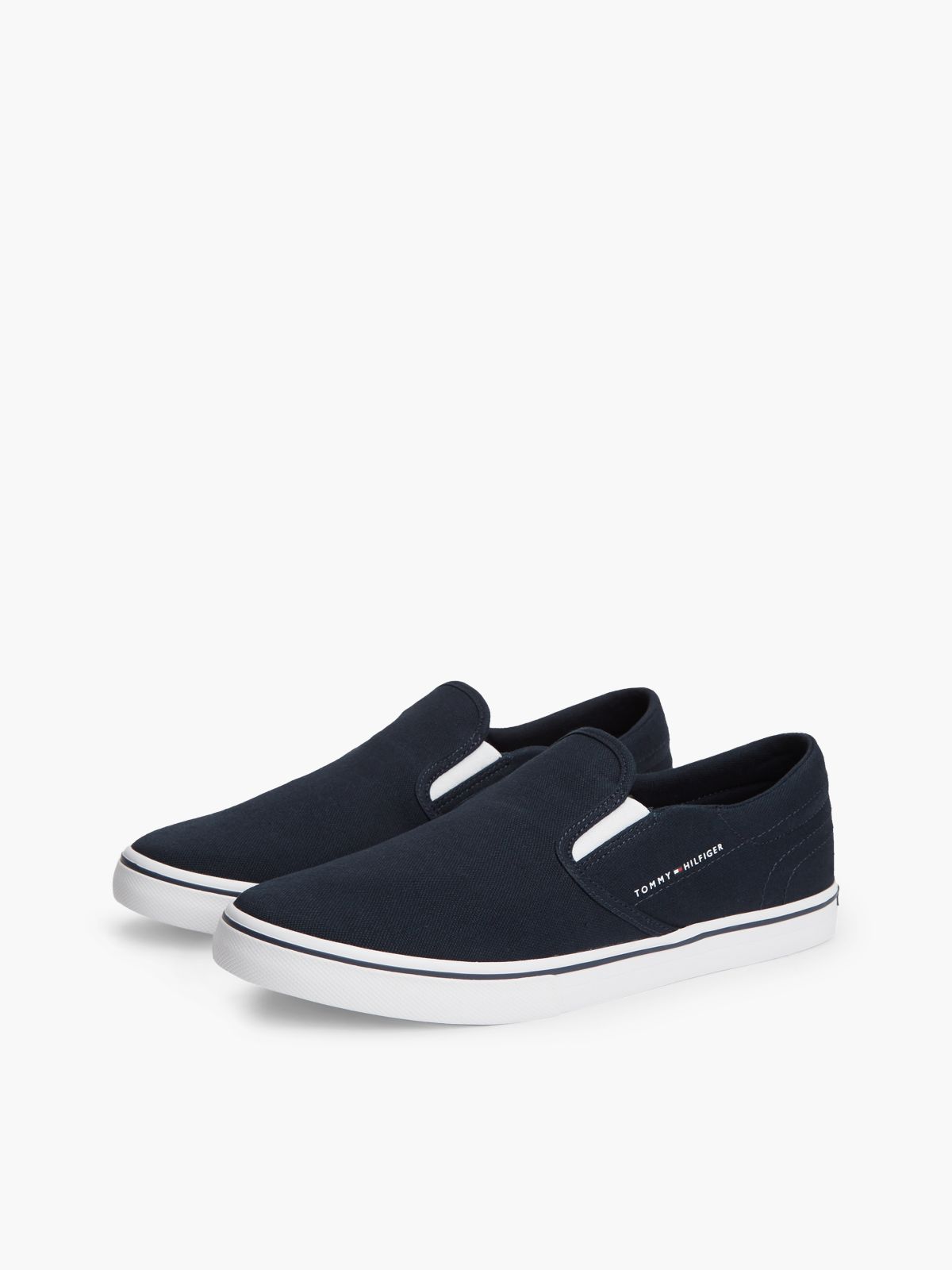 Canvas Slip-On Trainers — Blue