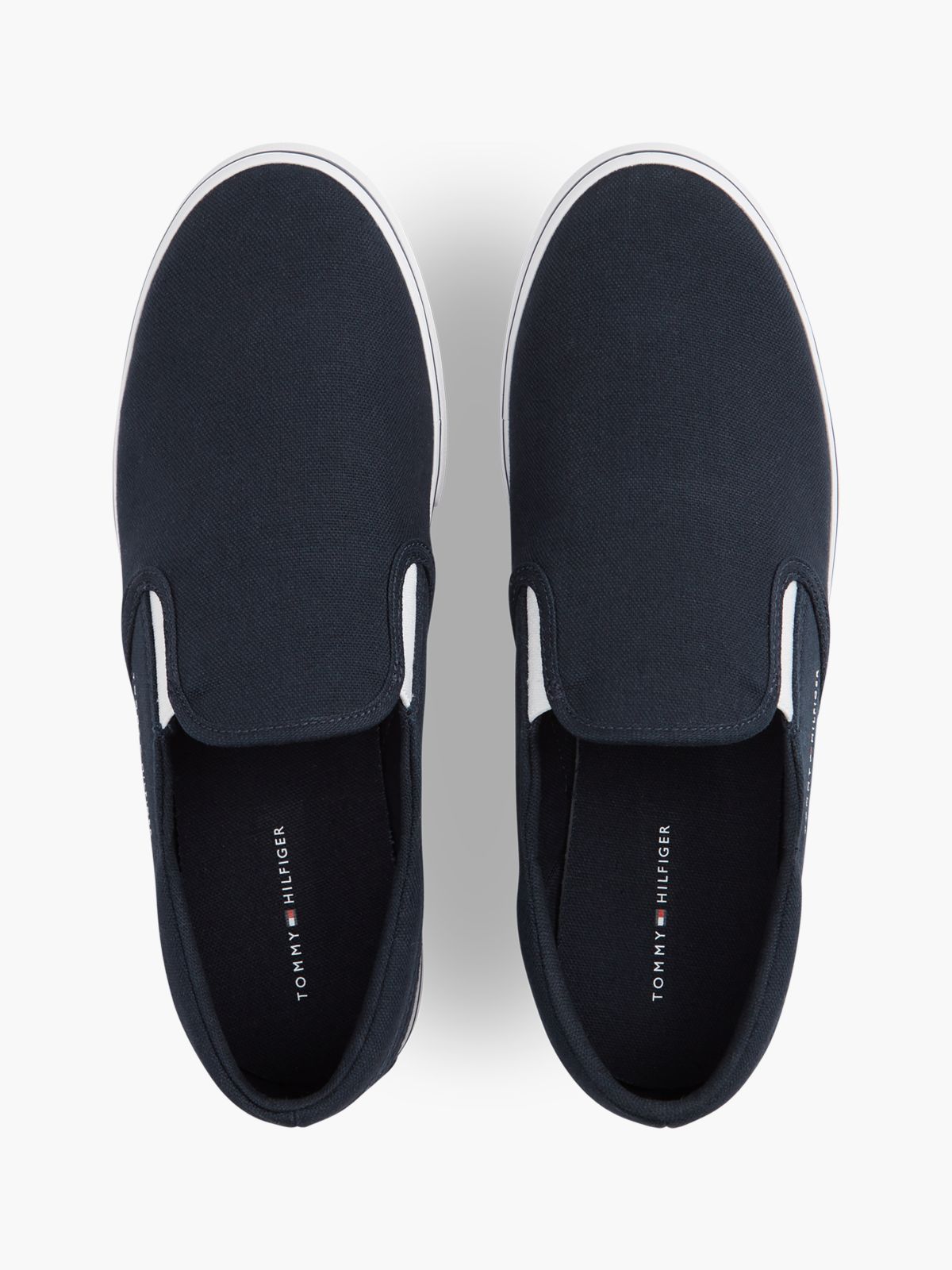 Canvas Slip-On Trainers — Blue