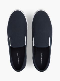 Canvas Slip-On Trainers — Blue 3