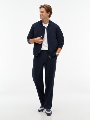 blauw canvas instapsneaker voor heren - tommy hilfiger