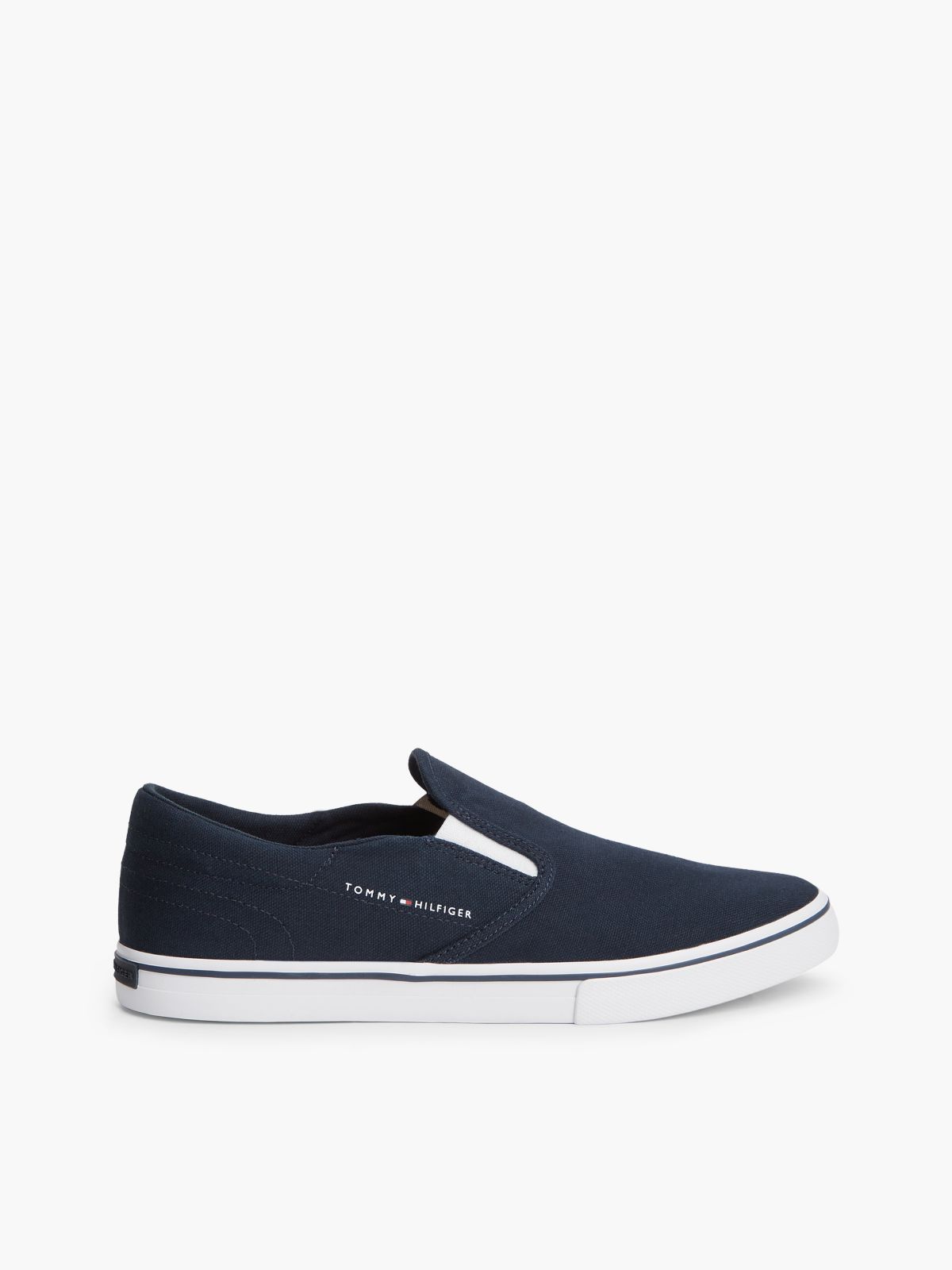 Canvas Slip-On Trainers — Blue
