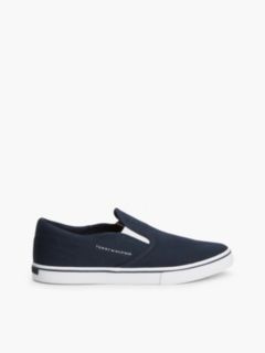 Canvas Slip-On Trainers — Blue 1