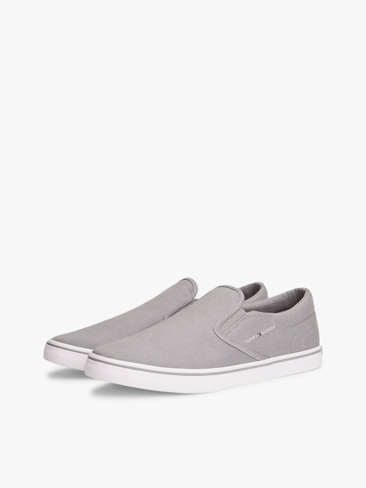 Canvas Slip-On Trainers — Grey
