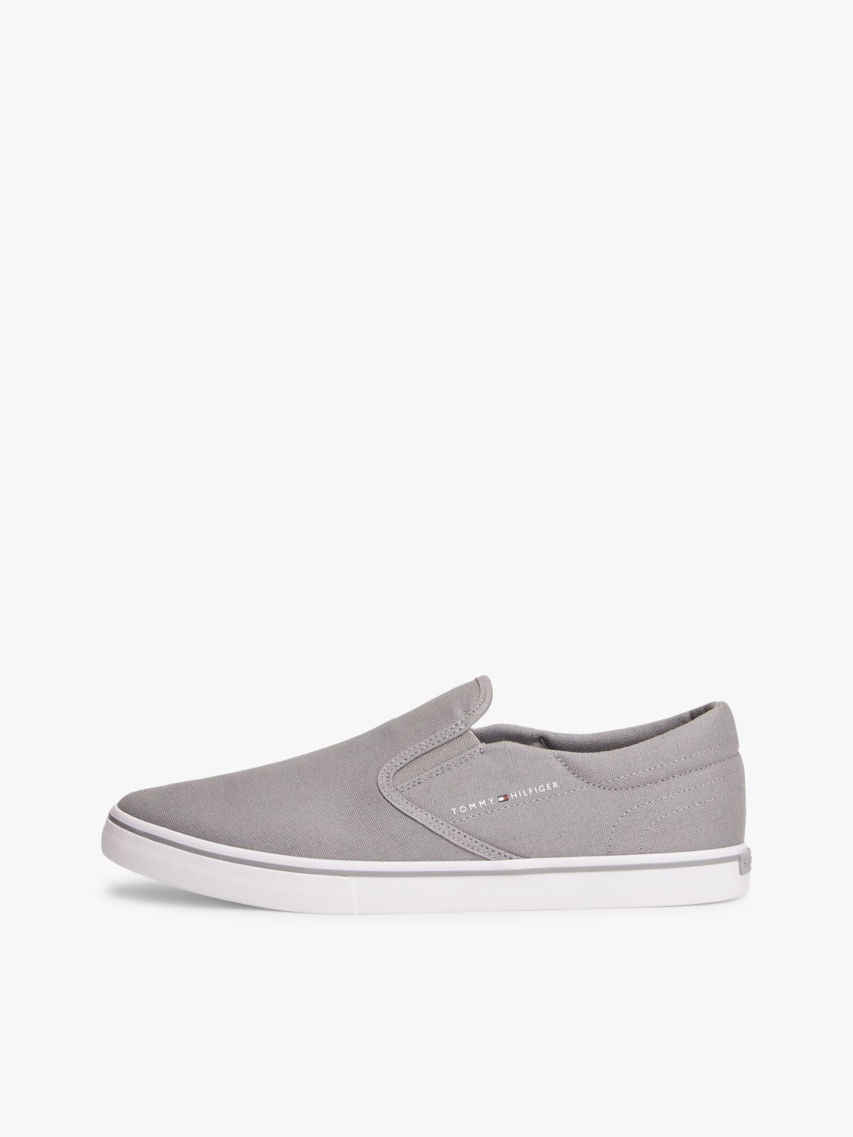 Canvas Slip-On Trainers — Grey