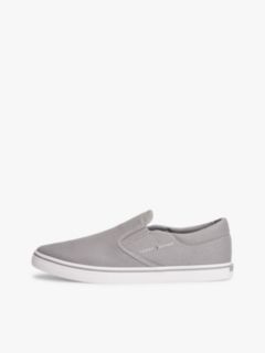 Canvas Slip-On Trainers — Grey 7