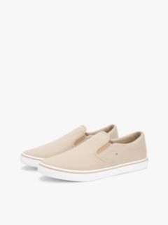 Canvas Slip-On Trainers — Khaki 2