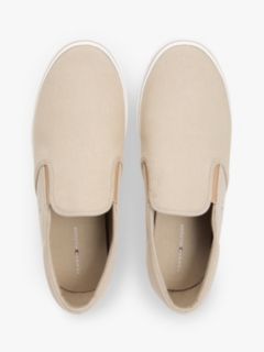 Canvas Slip-On Trainers — Khaki 3