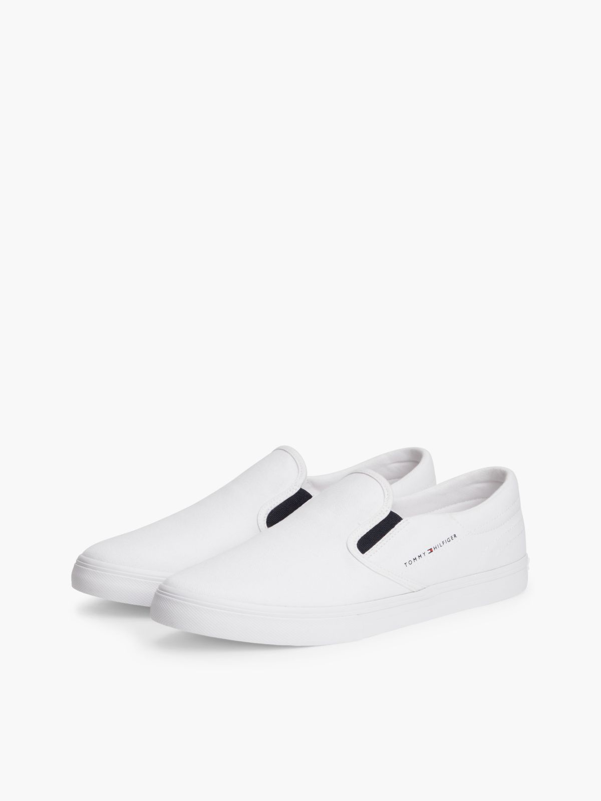 Canvas Slip-On Trainers — White
