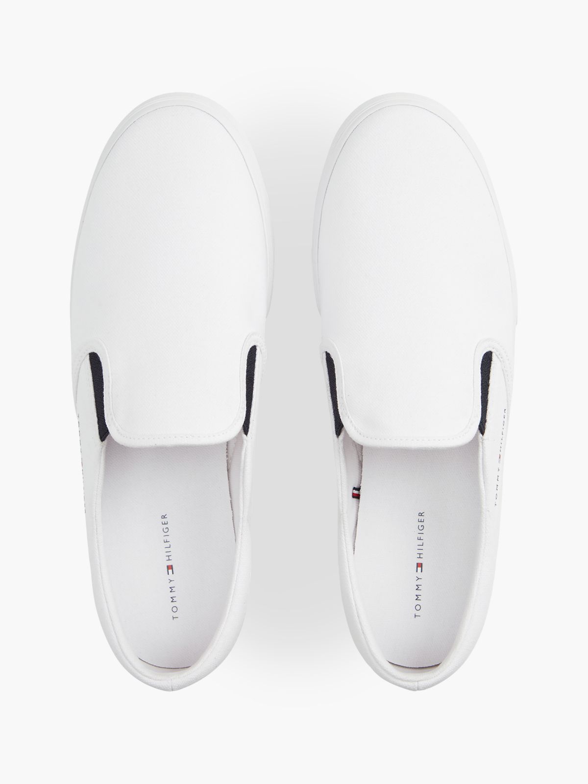 Canvas Slip-On Trainers — White
