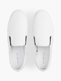 Canvas Slip-On Trainers — White 3